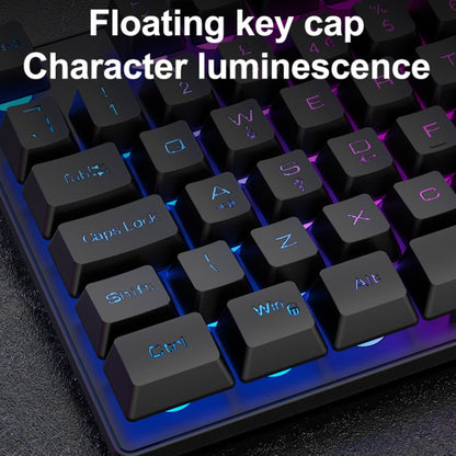 ZIYOU LANG T2 88 Keys Gaming Mechanical Luminous Keyboard and Mouse Set, Cable Length: 1.6m, T2 Black, T2 White