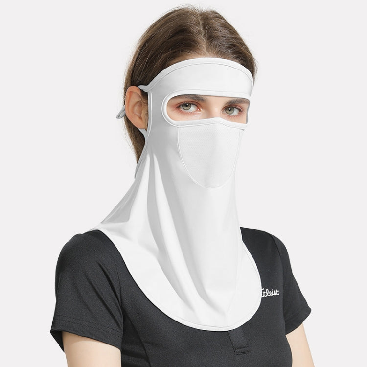 GOLOVEJOY Summer Ice Silk Sunscreen Face Shield  Ladies Outdoor Neck Protection Veil, Neck Protection White, Neck Protection Pink, Neck Protection Gray, Neck Protection Blue