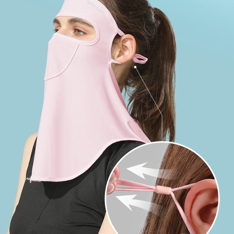 GOLOVEJOY Summer Ice Silk Sunscreen Face Shield  Ladies Outdoor Neck Protection Veil, Neck Protection White, Neck Protection Pink, Neck Protection Gray, Neck Protection Blue