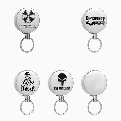 High Resilience Telescopic Steel Wire Anti-Lost Anti-Theft Key Ring