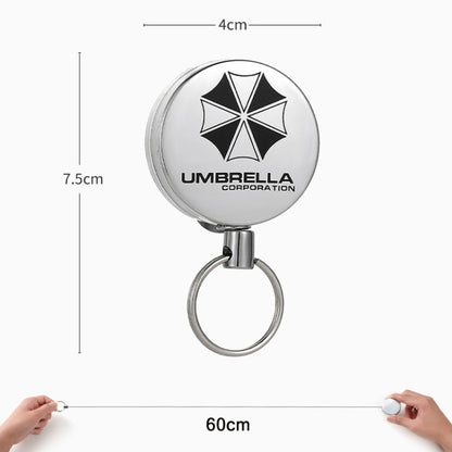 High Resilience Telescopic Steel Wire Anti-Lost Anti-Theft Key Ring