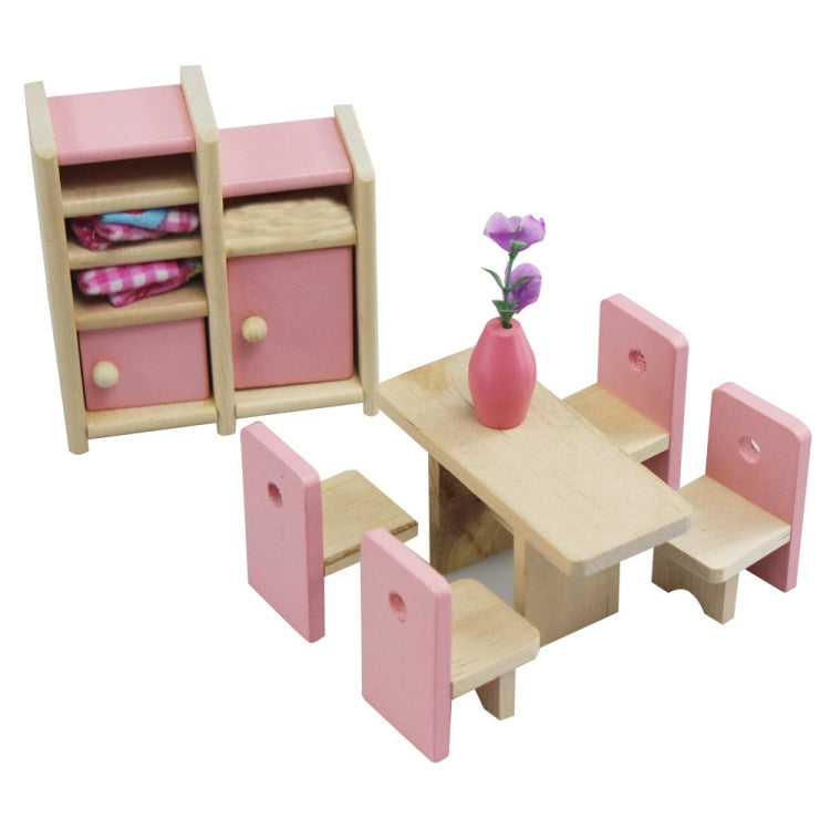 Pretend Play Mini Simulation Children Small Furniture Doll House Toy, Restaurant, Kitchen, Living Room, Bedroom, Bathroom