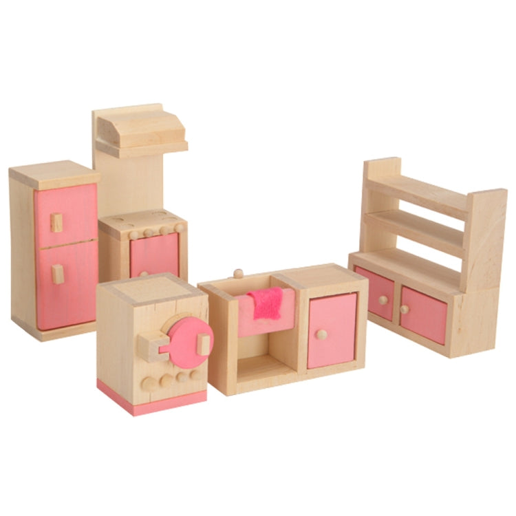 Pretend Play Mini Simulation Children Small Furniture Doll House Toy, Restaurant, Kitchen, Living Room, Bedroom, Bathroom