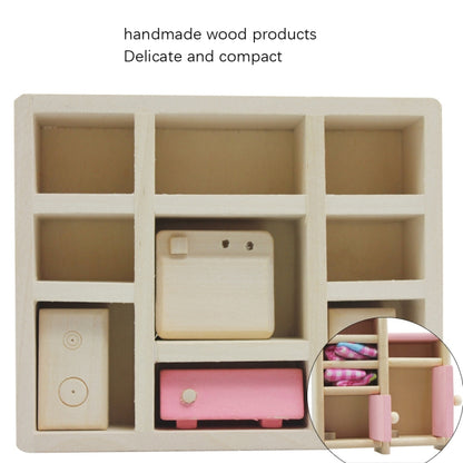 Pretend Play Mini Simulation Children Small Furniture Doll House Toy, Restaurant, Kitchen, Living Room, Bedroom, Bathroom