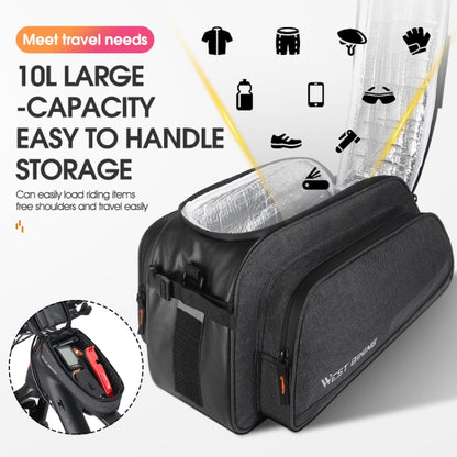 WEST BIKING Multifunctional Bicycle Aluminum Foil Insulation Pouch, WEST BIKING Camel Bag