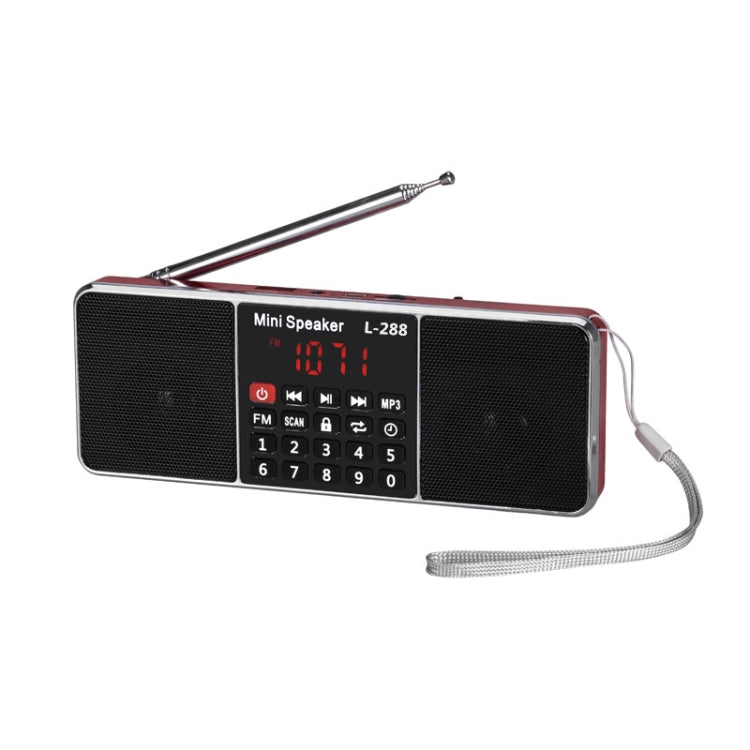Dual Speaker Radio MP3 Player Support TF Card/U Disk with LED Display, L-288FM, L-288AM  Bluetooth