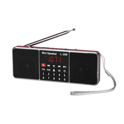 Dual Speaker Radio MP3 Player Support TF Card/U Disk with LED Display, L-288FM, L-288AM  Bluetooth