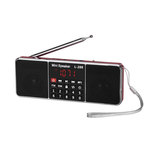 Dual Speaker Radio MP3 Player Support TF Card/U Disk with LED Display, L-288FM, L-288AM  Bluetooth