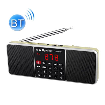 Dual Speaker Radio MP3 Player Support TF Card/U Disk with LED Display, L-288FM, L-288AM  Bluetooth