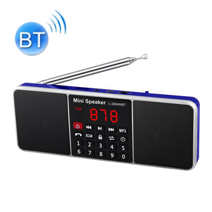 Dual Speaker Radio MP3 Player Support TF Card/U Disk with LED Display, L-288FM, L-288AM  Bluetooth