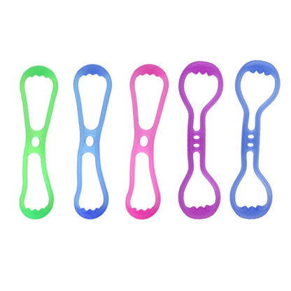 Fitness Weight Loss Muscle Training Stretching Multi-purpose Puller, Style: Single Hole (Pink), Single Hole (Pink), Single Hole (Green), Single Hole (Blue), Double Hole (Purple), Double Hole (Blue)