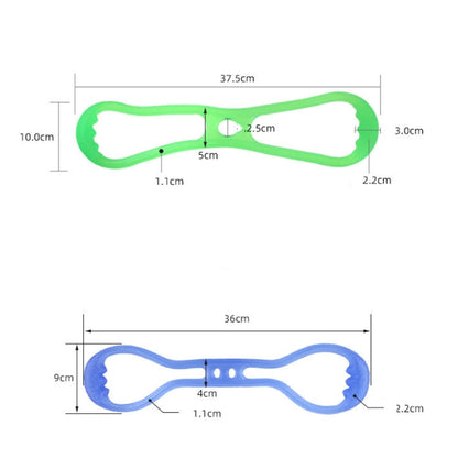 Fitness Weight Loss Muscle Training Stretching Multi-purpose Puller, Style: Single Hole (Pink), Single Hole (Pink), Single Hole (Green), Single Hole (Blue), Double Hole (Purple), Double Hole (Blue)