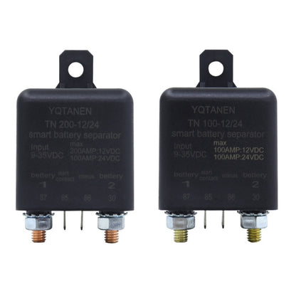 YQTANEN Small Volume Wide Voltage Dual Battery Isolator, Current:, 100A, 200A