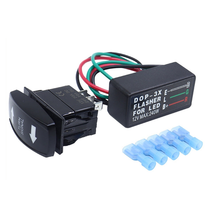 DOP-3X Motorcycle Flash LED Turning Light Controller, 3 In 1