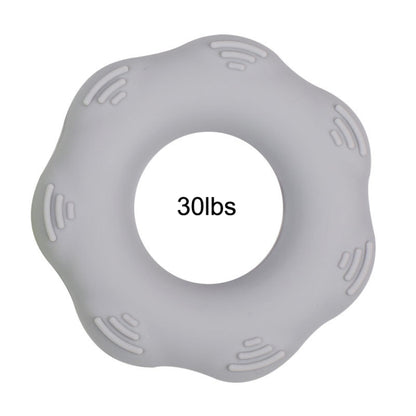 Hand Exercise Massage Bump Gear Type Silicone Grip Ring, Style: 50LB (Black), 30LB (Light Gray), 30LB (Light Green), 40LB (Deep Gray), 40LB (Grass Green), 50LB (Dark Green), 50LB (Black)
