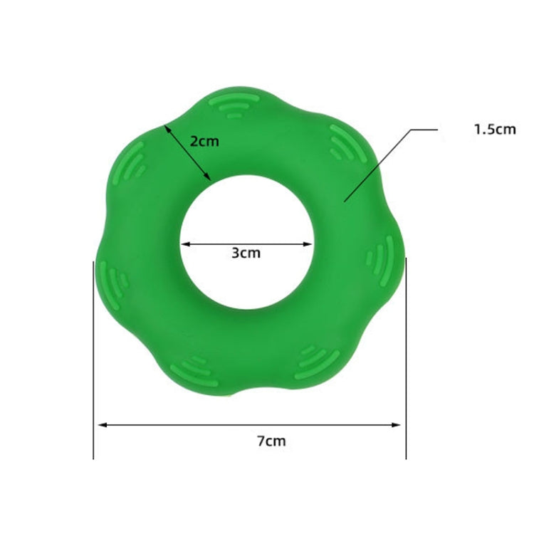 Hand Exercise Massage Bump Gear Type Silicone Grip Ring, Style: 50LB (Black), 30LB (Light Gray), 30LB (Light Green), 40LB (Deep Gray), 40LB (Grass Green), 50LB (Dark Green), 50LB (Black)