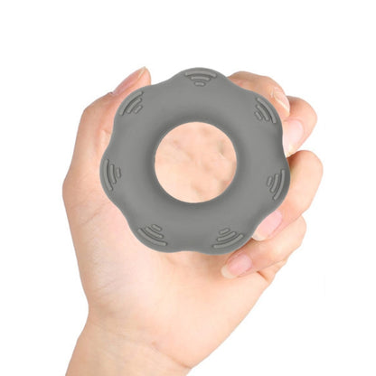 Hand Exercise Massage Bump Gear Type Silicone Grip Ring, Style: 50LB (Black), 30LB (Light Gray), 30LB (Light Green), 40LB (Deep Gray), 40LB (Grass Green), 50LB (Dark Green), 50LB (Black)