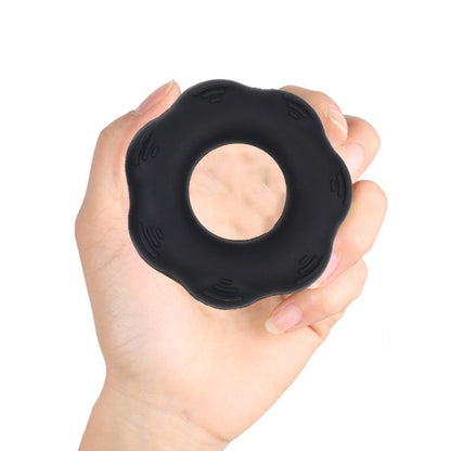 Hand Exercise Massage Bump Gear Type Silicone Grip Ring, Style: 50LB (Black), 30LB (Light Gray), 30LB (Light Green), 40LB (Deep Gray), 40LB (Grass Green), 50LB (Dark Green), 50LB (Black)