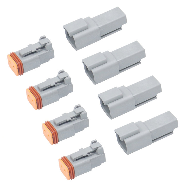 Car Waterproof Connector Conductive Connection Terminal, 4 PCS DT04-2P / DT06-2S With Copper, 4 PCS DT04-3P / DT06-3S With Copper, 2 PCS DT04-4P / DT06-4S With Copper, 2 PCS DT04-6P / DT06-6S With Copper, 2 PCS DT04-8P / DT06-8S With Copper