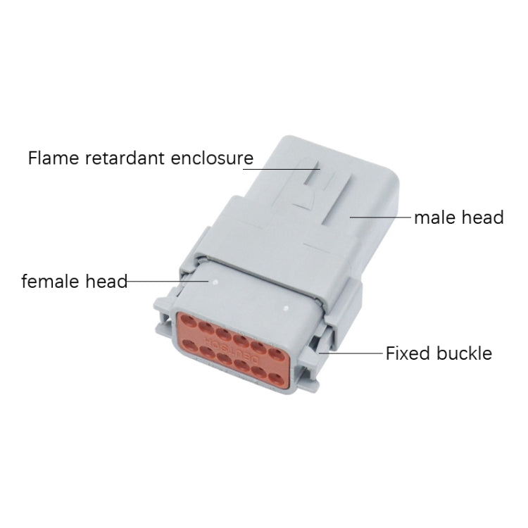 Car Waterproof Connector Conductive Connection Terminal, 4 PCS DT04-2P / DT06-2S With Copper, 4 PCS DT04-3P / DT06-3S With Copper, 2 PCS DT04-4P / DT06-4S With Copper, 2 PCS DT04-6P / DT06-6S With Copper, 2 PCS DT04-8P / DT06-8S With Copper