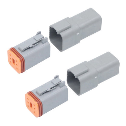 Car Waterproof Connector Conductive Connection Terminal, 4 PCS DT04-2P / DT06-2S With Copper, 4 PCS DT04-3P / DT06-3S With Copper, 2 PCS DT04-4P / DT06-4S With Copper, 2 PCS DT04-6P / DT06-6S With Copper, 2 PCS DT04-8P / DT06-8S With Copper
