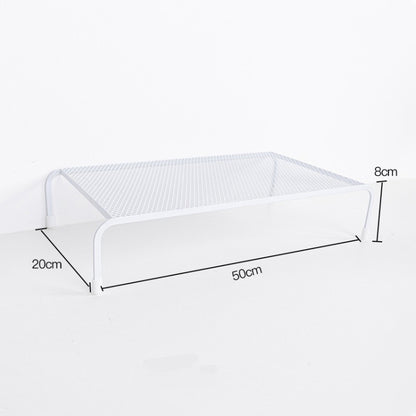 Computer Elevated Rack Monitor Bracket Storage Rack,Style:, Lengthen Single Layer