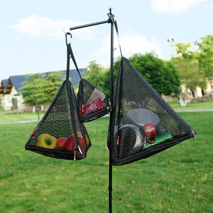 CLS Outdoor Triangular Foldable Storage Mesh Bag, S, M, L