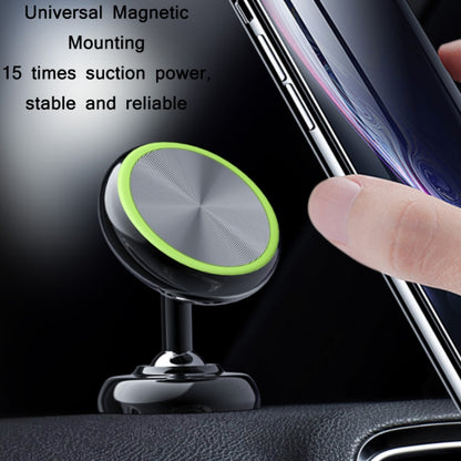 Car Aluminum Alloy Magnetic Mobile Phone Holder, Black (Luminous)