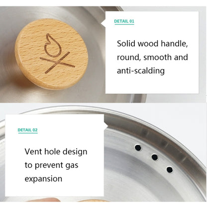 Outdoor Multifunctional 304 Stainless Steel Burning Kettle