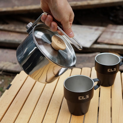 Outdoor Multifunctional 304 Stainless Steel Burning Kettle