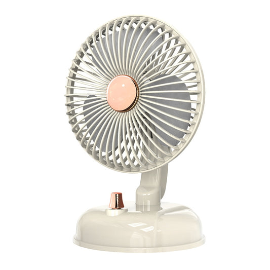 F10 Portable Quiet Desktop Retro Moving Head USB Fan, F10 Milk White, F10 Bean Green
