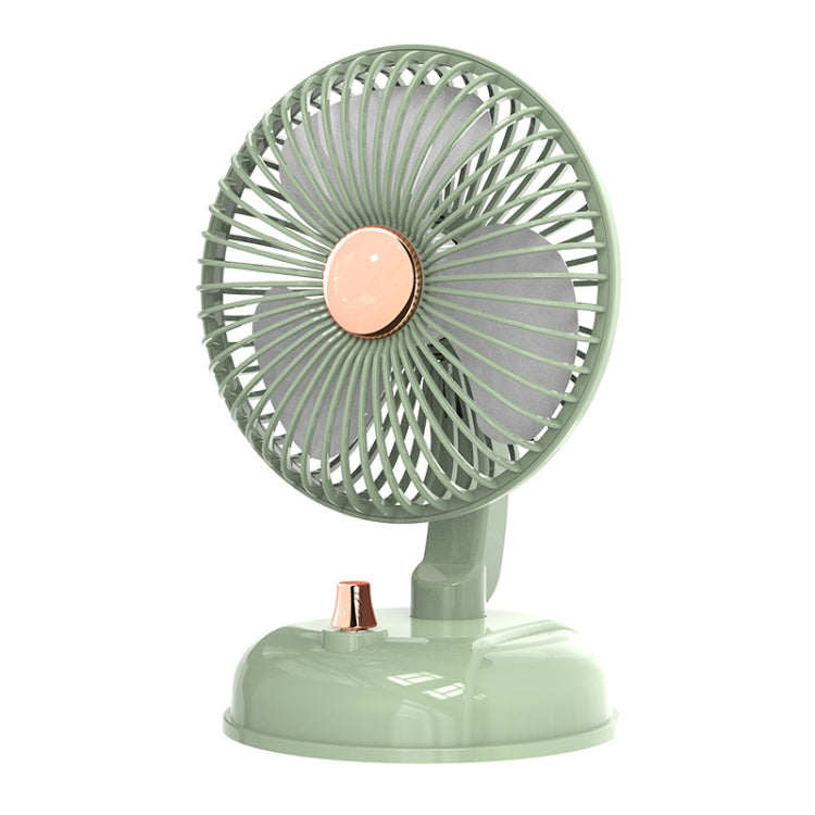 F10 Portable Quiet Desktop Retro Moving Head USB Fan, F10 Milk White, F10 Bean Green