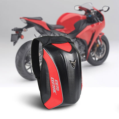 MOTOCENTRIC 11-MC-0077 Motorcycle EVA Turtle Shell Shape Riding Backpack, Red, Blue, Green, Black