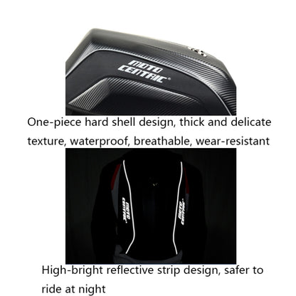 MOTOCENTRIC 11-MC-0077 Motorcycle EVA Turtle Shell Shape Riding Backpack, Red, Blue, Green, Black