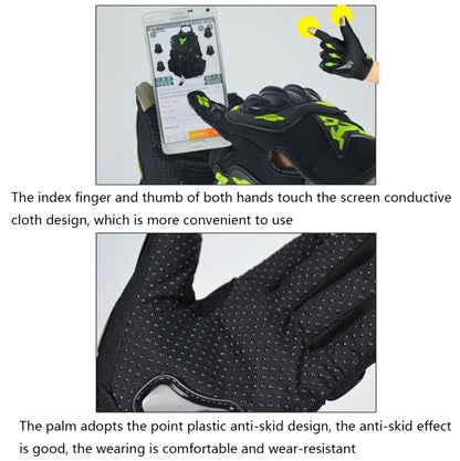 MOTOCENTRIC 13-MC-010 Touch Screen Motorcycle Breathable Gloves, M, XL