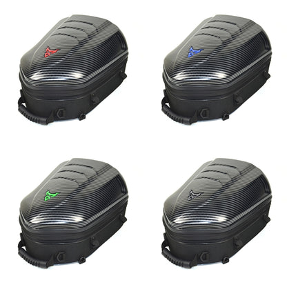 MOTOCENTRIC 11-MC-0113 Outdoor Riding Motorcycle Rear Seat Bag, Red, Blue, Green, Gray
