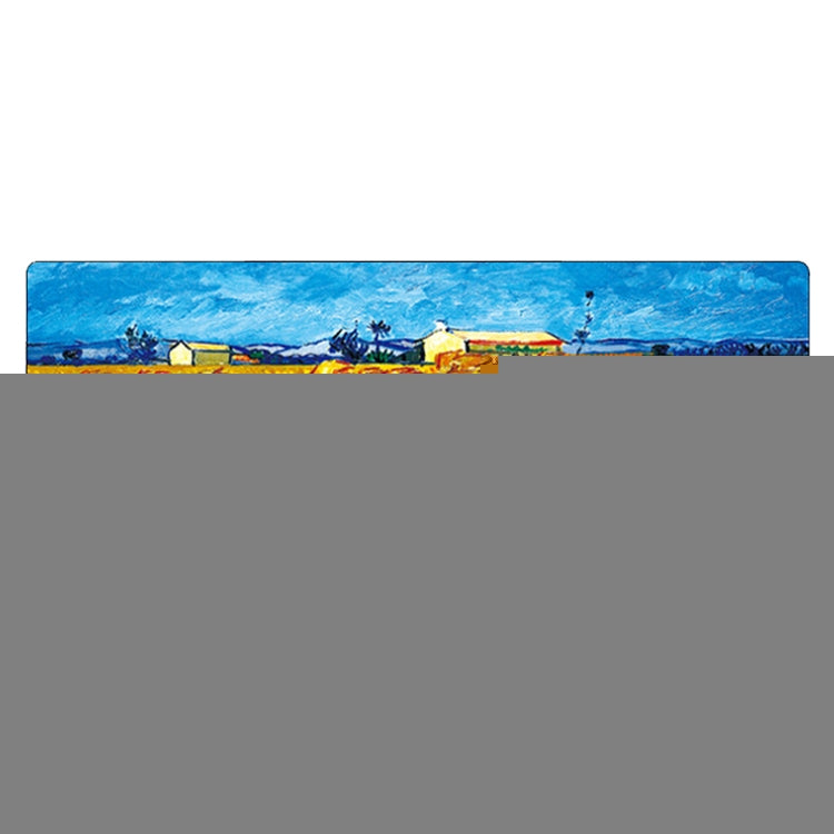 Am002 Large Oil Painting Desk Rubber Mouse Pad, 300x800x4mm Stitched Edges, 400x900x1.5mm No Stitched Edges, 400x900x3mm Stitched Edges, 400x900x2mm Stitched Edges, 300x800x2mm Stitched Edges