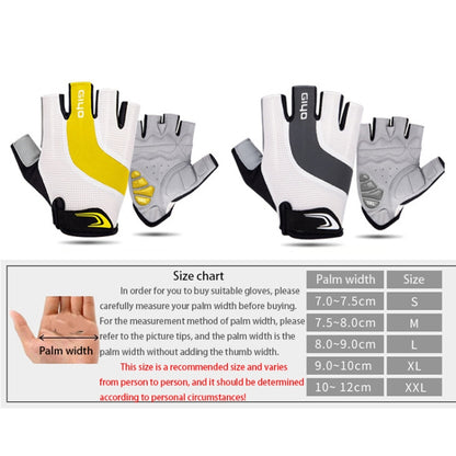 GIYO S-14 Bicycle Half Finger Gloves GEL Shock Absorbing Palm Pad Gloves, S, M, L, XL, XXL