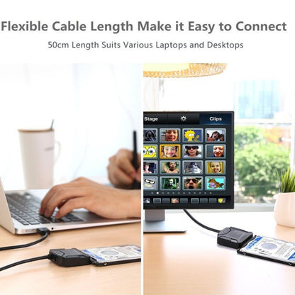 SATA To USB3.0 Easy Drive Cable External 2.5 / 3.5 Inch Hard Drive Adapter Cable