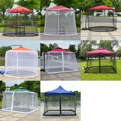 HY-0205 300 x 230 cm Outdoor Parasol Anti-mosquito Net Cover, Square Umbrellas, Folding Tents