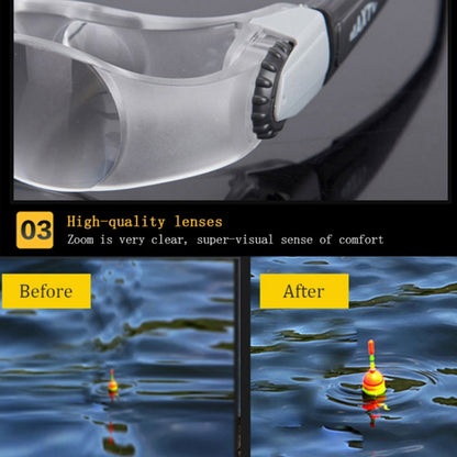 Fishing Telescope Adjustable Focus Telescope,Style: Presbyopia, Presbyopia, Myopia, Presbyopia+Gray Clip, Presbyopia+Yellow Clip, Presbyopia+Yellow+Gray Clip, Myopia+ Gray Clip, Myopia+Yellow Clip, Myopia+Yellow+Gray Clip