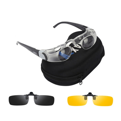 Fishing Telescope Adjustable Focus Telescope,Style: Presbyopia, Presbyopia, Myopia, Presbyopia+Gray Clip, Presbyopia+Yellow Clip, Presbyopia+Yellow+Gray Clip, Myopia+ Gray Clip, Myopia+Yellow Clip, Myopia+Yellow+Gray Clip