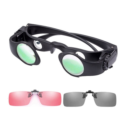 8x Fishing Binoculars Zoomable Telescope Glasses ,Style:, Only Telescope, Telescope+Gray Clip, Telescope+Yellow Clip, Telescope+Red Clip, Telescope+Gray Yellow Clip, Telescope+Gray+Red Clip, Telescope+Yellow+Red Clip, Telescope+Three-color Clip