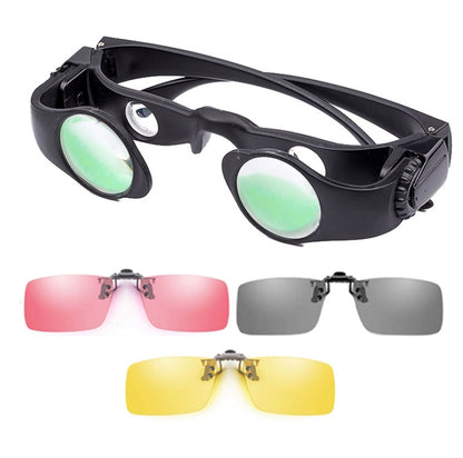 8x Fishing Binoculars Zoomable Telescope Glasses ,Style:, Only Telescope, Telescope+Gray Clip, Telescope+Yellow Clip, Telescope+Red Clip, Telescope+Gray Yellow Clip, Telescope+Gray+Red Clip, Telescope+Yellow+Red Clip, Telescope+Three-color Clip