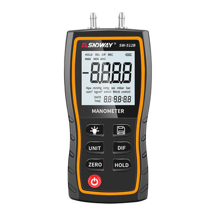 Digital Handheld Differential Pressure Gauge Negative Pressure Tester, SNDWAY SW-512A, SNDWAY SW-512B, SNDWAY SW-512C