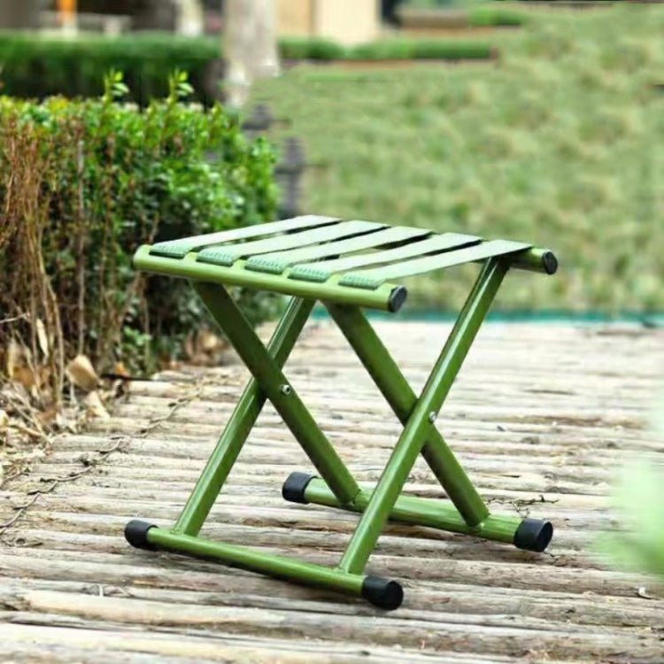 Lacquer Thickened Folding Stool Fishing Stool, Fishing Stool(Green)
