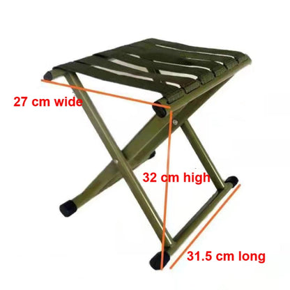 Lacquer Thickened Folding Stool Fishing Stool, Fishing Stool(Green)