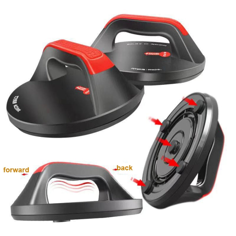 1 Pair Multifunctional Round Push-up Stand Abdominal Fitness Device,Style:, Cannot Rotate, Rotatable