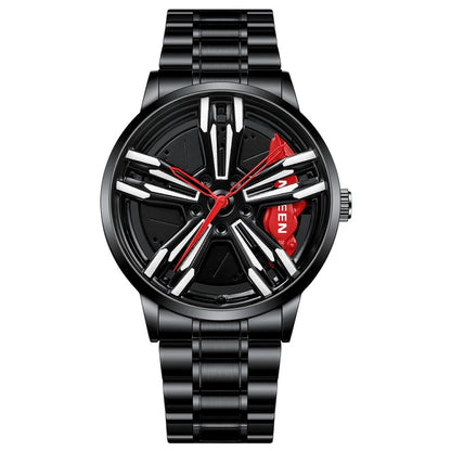 FNGEEN L001 Motorcycle Element Wheel Metal Men Watch, Black steel Red Surface, Black Steel Green Surface, White Steel Red Surface, White Steel Green Surface, Black Net Black Steel Red Surface, Black Net Black Steel Green Surface...