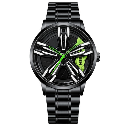 FNGEEN L001 Motorcycle Element Wheel Metal Men Watch, Black steel Red Surface, Black Steel Green Surface, White Steel Red Surface, White Steel Green Surface, Black Net Black Steel Red Surface, Black Net Black Steel Green Surface...